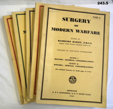 Five manuals re Medical Surgery