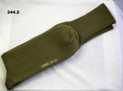 Pair of khaki socks Military issue