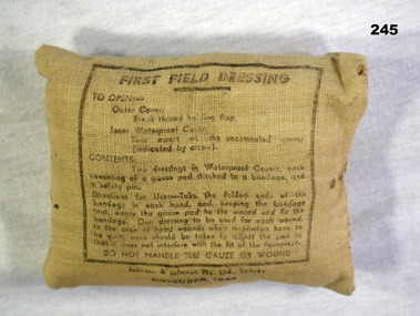 First Field dressing WW2 issue