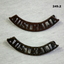 Blackened Australia shoulder badges WW2