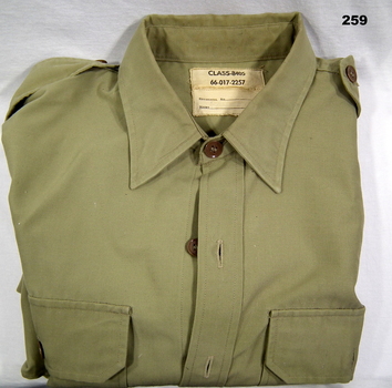 Polyester khaki colour uniform shirt