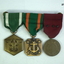 Set of three USA medals, commendation, conduct, achievement.