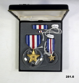 USA presentation medal set box Silver Star