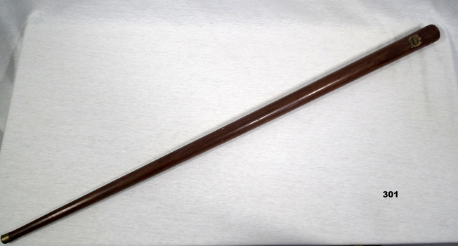 Wood tapered Army parade baton