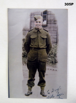 Sepia photograph of a British Soldier