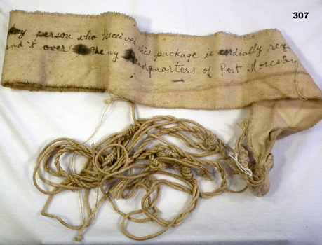 Cloth and string aerial streamer WW2