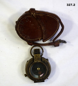 Compass with leather case WW1