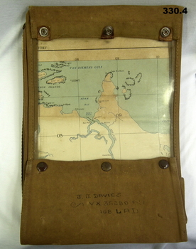 Canvas map case and two maps in