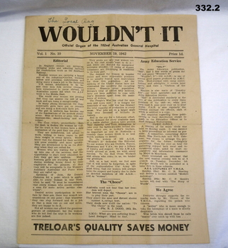 Magazine of the 102nd Australian general hospital