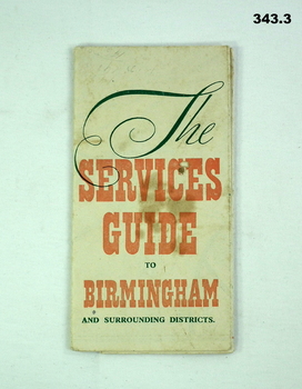 Services guide for Birmingham England WW2