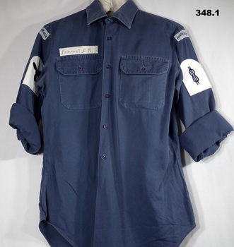 RAN Military issue shirt, 1990