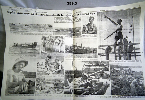 Women’s Weekly article re Barge journey 1945