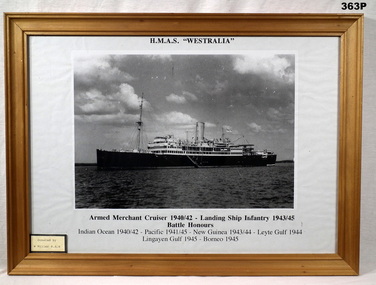Photo Armed merchant cruiser RAN WW2