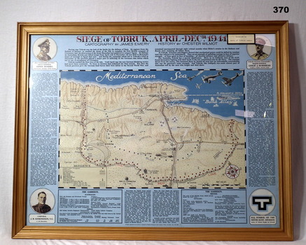 Colour map of the siege of Tobruk 1941