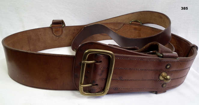Leather Sam Browne uniform belt