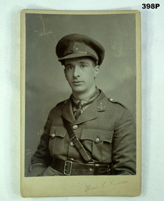 B&W photo of a British soldier WW1