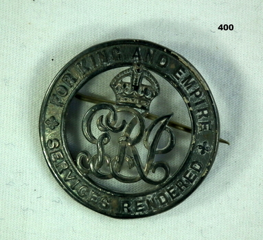 Badge, Services rendered in WW1