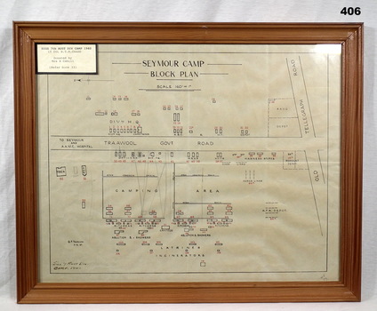 Plan of Seymour camp late 1930’s