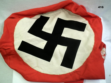 German banner featuring a Swastika