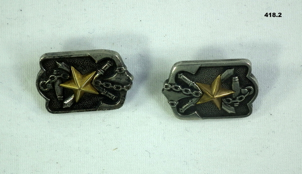 Two Japanese badges souvenired WW2