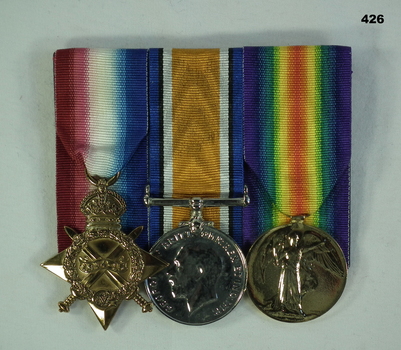 Court mounted medal set AIF WW1