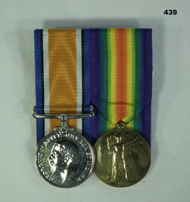 Court mounted medal set British WW1