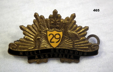 29th Battalion Australian Infantry Association badge