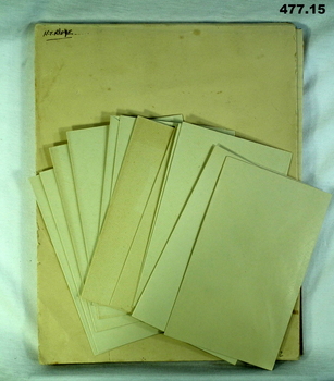 Envelopes and note pads 8th Bn AMF Ballarat