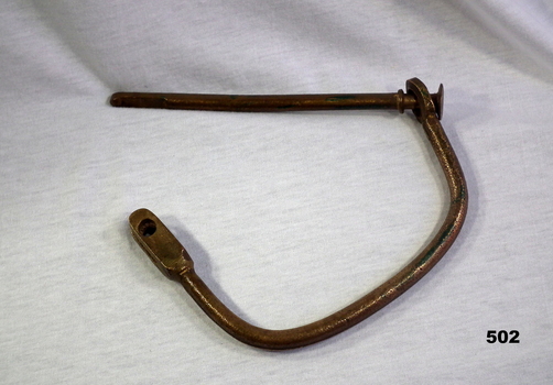 Brass carry handle for a kit bag