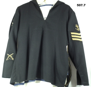 Navy jacket with rank insignia