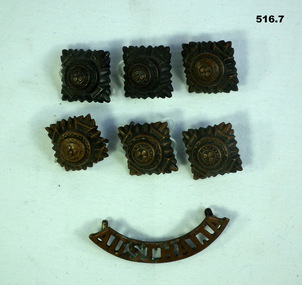 Australia and rank insignia badges WW2