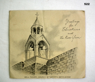 Australian Comforts Xmas card WW2