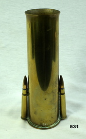 Trench art vase made from shell casing
