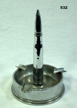 Chromed ashtray made from Ordnance