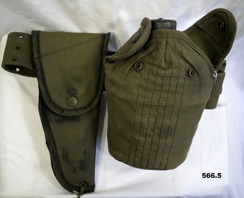Webb belt, pistol pouch and water bottle carrier