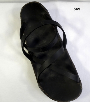 Black Viet Congress sandal made from tyres