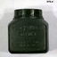 Green plastic container of foot powder.