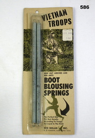 Pair of boot blousing springs for trousers
