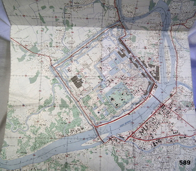 Coloured map of the Hue Citadel Vietnam
