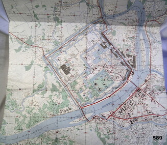 Coloured map of the Hue Citadel Vietnam