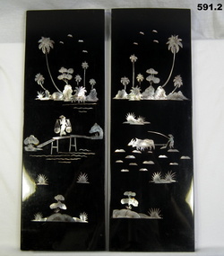 Mother of pearl inlay on wood, south Vietnam