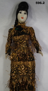 South Vietnamese doll in traditional dress,