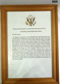 Meritorious Unit Citation awarded to AATTV