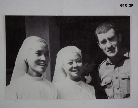 Geoff Murray with Nuns Baria Orphanage.