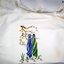 Silk embroidery showing two Vietnamese women