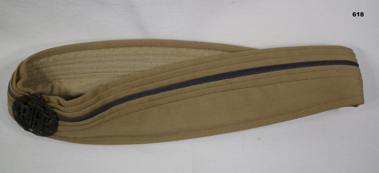 Khaki and Luke RAAF hat pugaree.