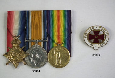Medal set, badge, Nurse QAINS WW1