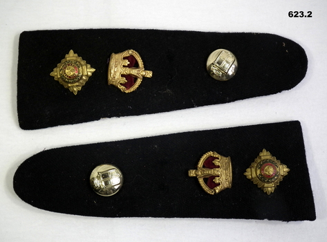 Two Officers uniform shoulder Epaulettes