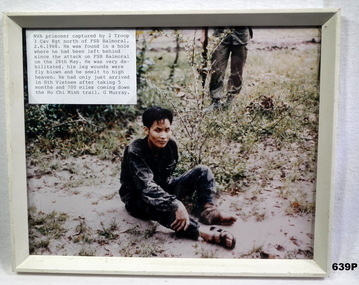 Photo showing a Viet Cong prisoner Vietnam
