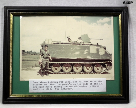 Photo showing an APC and Trooper.